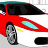 Race car coloring